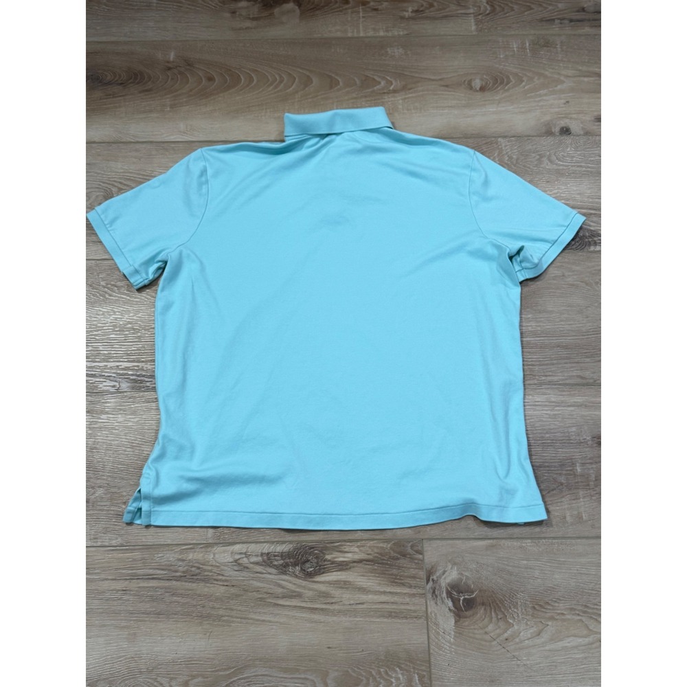 Polo Ralph Lauren Mens Classic Fit Short Sleeve Polo Shirt Aqua Blue Large L - Picture 3 of 7